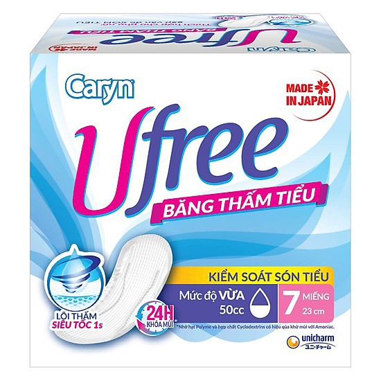 Băng Thấm Tiểu Caryn Ufree (Ufree 50cc)