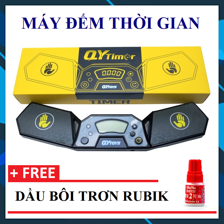 ⚡⚡ qiyi timer - máy đếm thời gian - đồng hồ bấm giờ xoay rubik fn802 - tặng 1 dầu rubik moyu - sinka