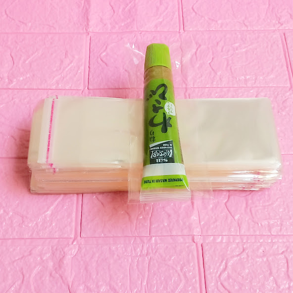 1Kg Túi Opp dán mép 6x15cm - Túi ni lông băng keo dán miệng - Bao nilon dán miệng