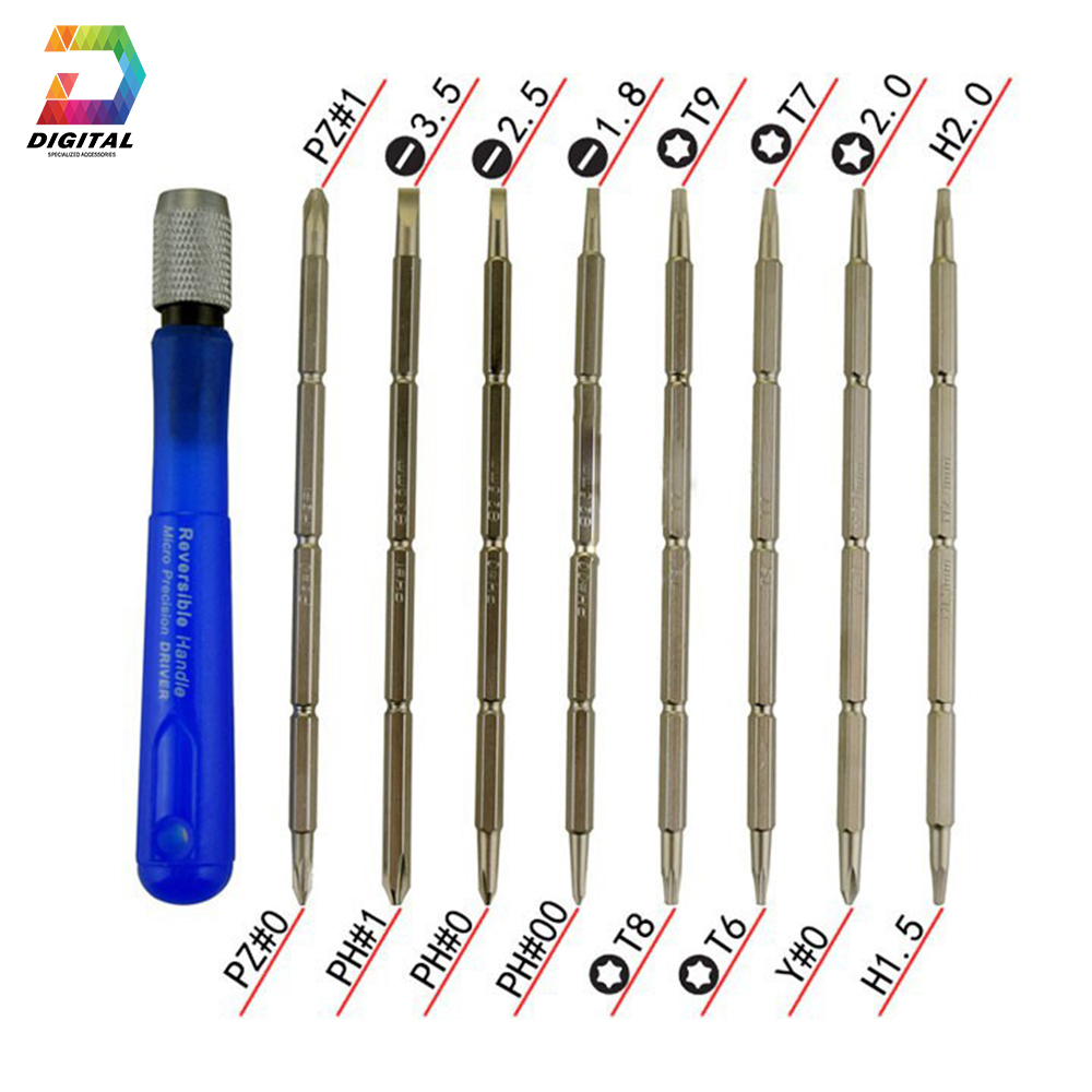 8-Piece Multi-Purpose Screwdriver Set Comes With Cloth Bag