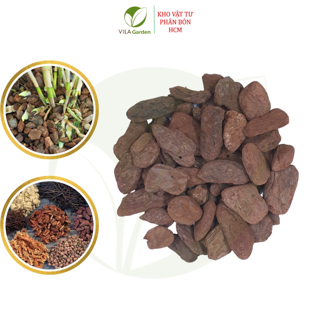 Vỏ Thông Xay Bo size 3-4cm (Túi 1kg)