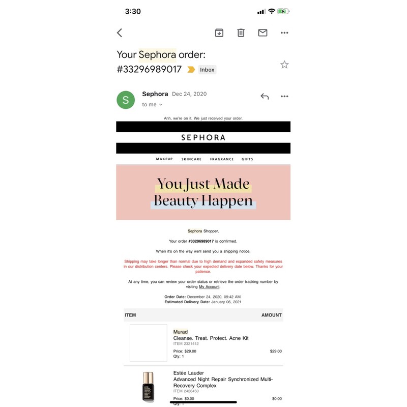 [Bill Sephora] Sữa Rửa Mặt Ngừa Mụn Mini Murad Acne Control Clarifying Cleanser 60ml - 255k