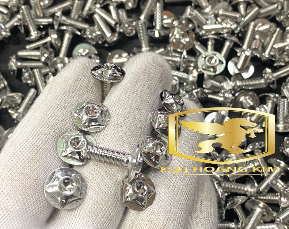 10 ốc Salaya 5li18 Răng Nhiễm gắn dàn áo xe máy WinnerSonicwave....