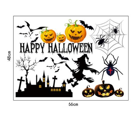 Decal trang trí tường - Halloween Rùng Rợn 05