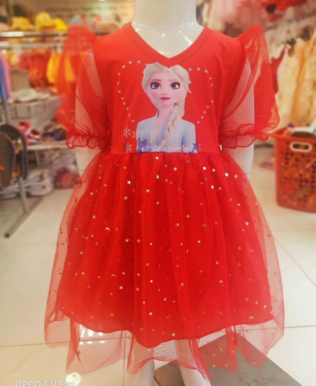 [HCM]đầm elsa cho bé chất liệu mềm mại