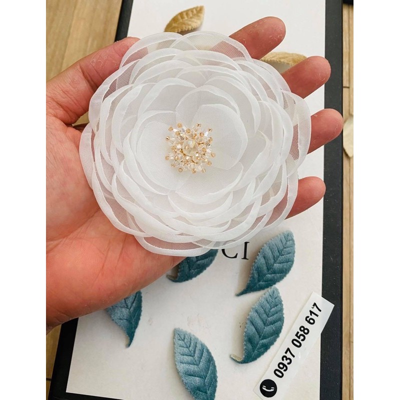 HOA CÀI ÁO ( nhị pha lê lấp lánh cao cấp )