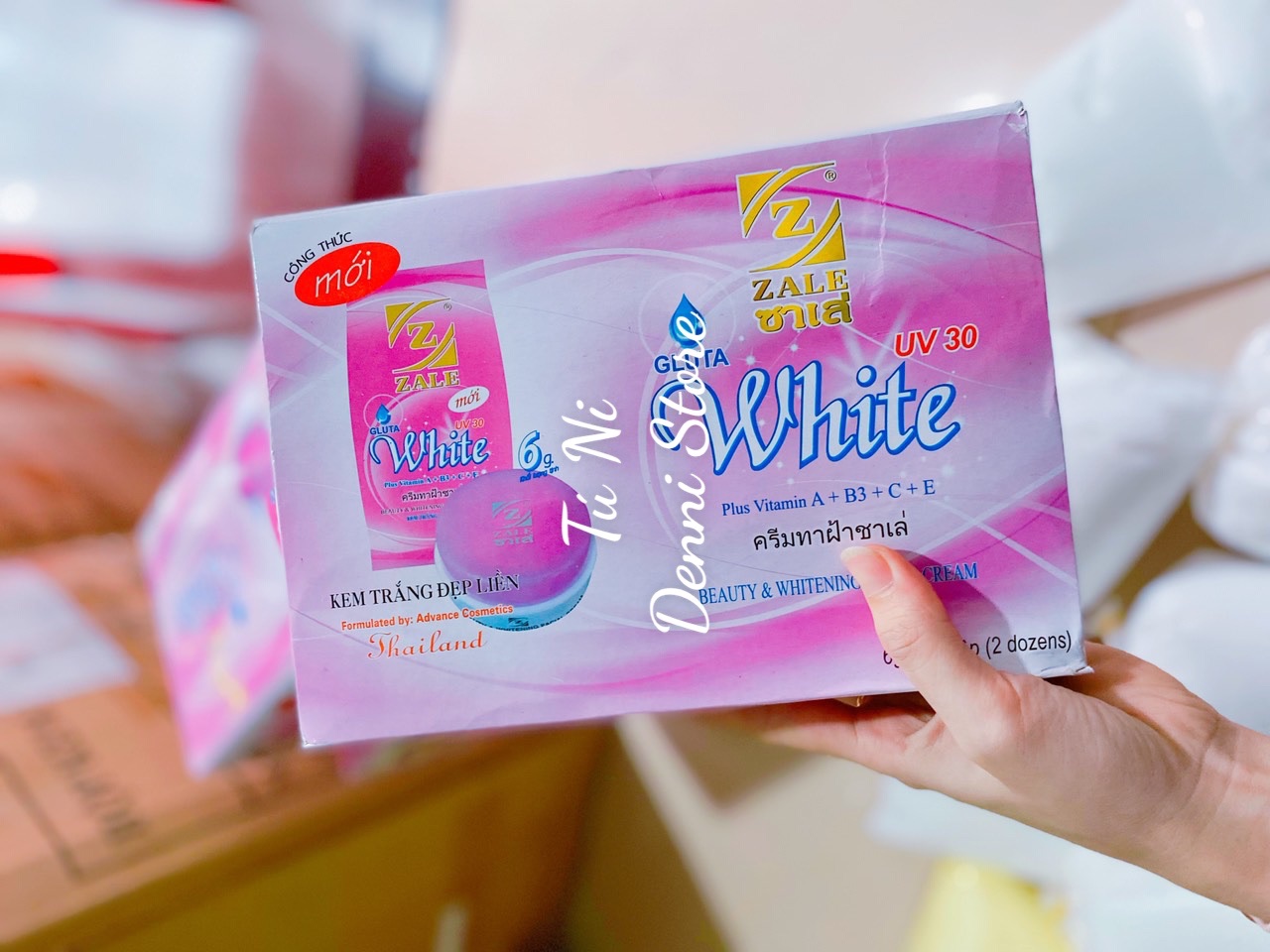 Lố 24 hủ kem Zale nắp hồng thái lan
