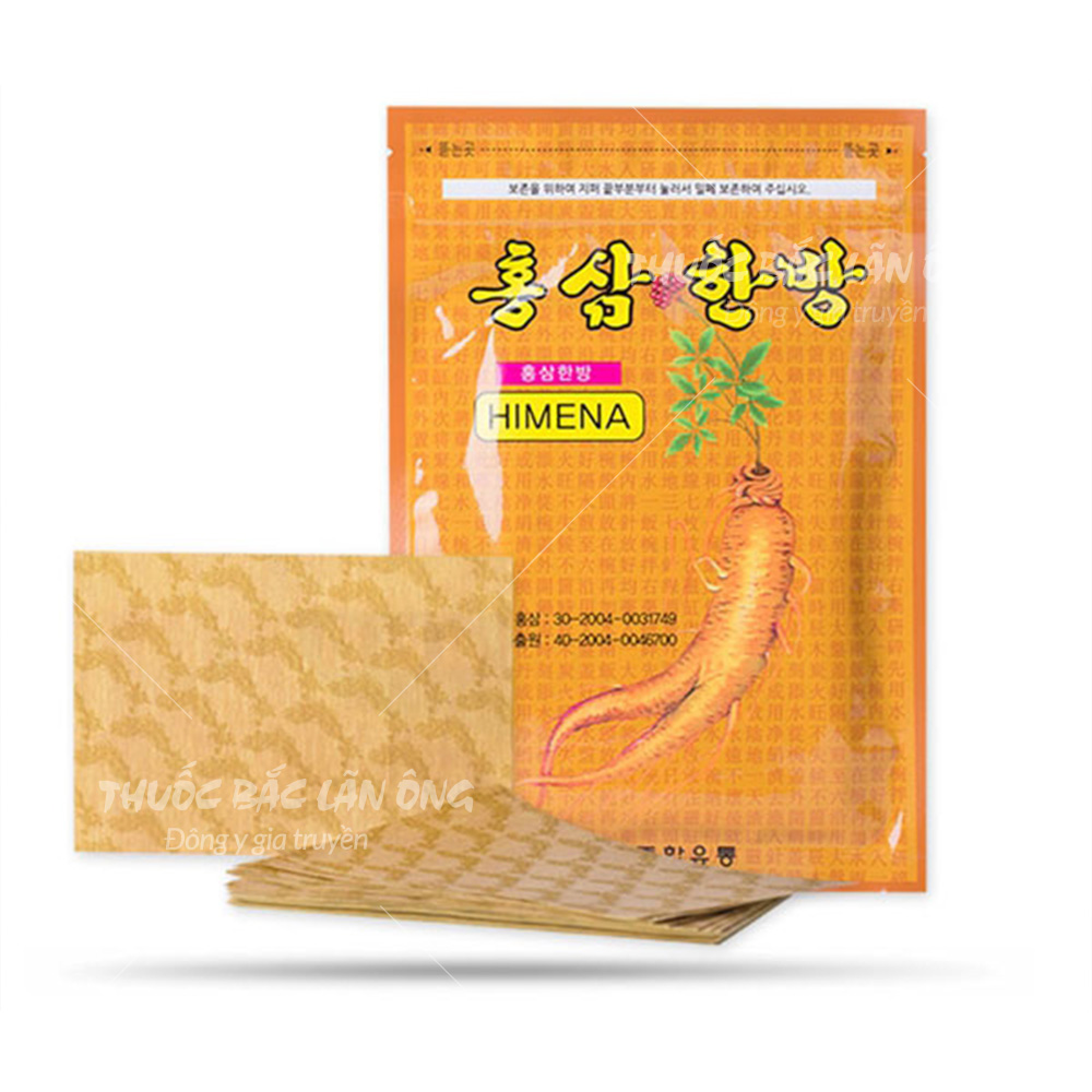 Cao dán hồng sâm Hàn Quốc (Túi 20 miếng)