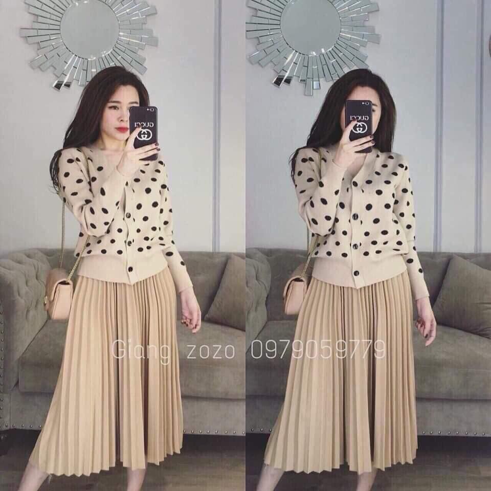 Chân váy dập ly ÁNH NHŨ siêu hot