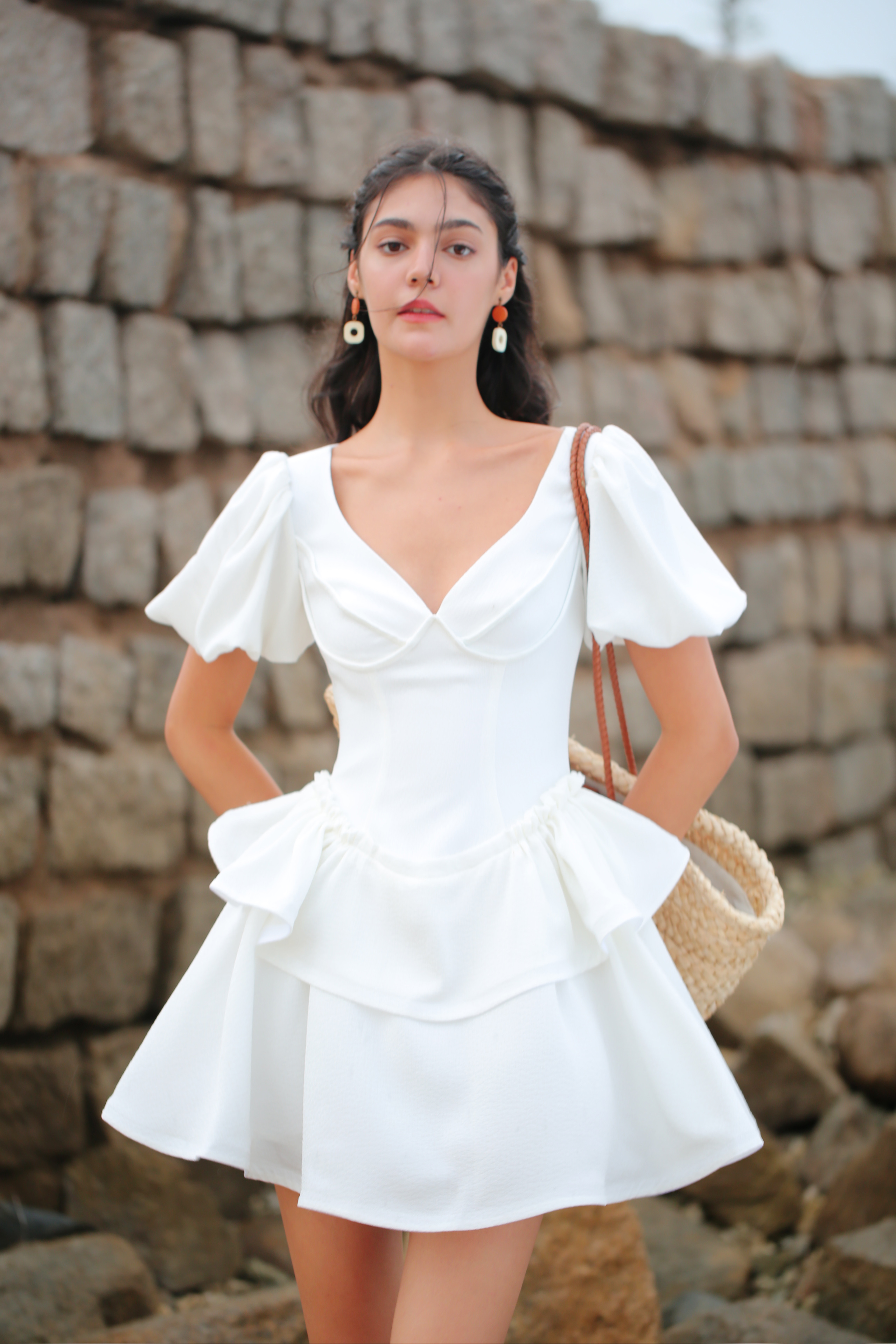 SÒ VINTAGE - WENDY Đầm xoè tay phồng