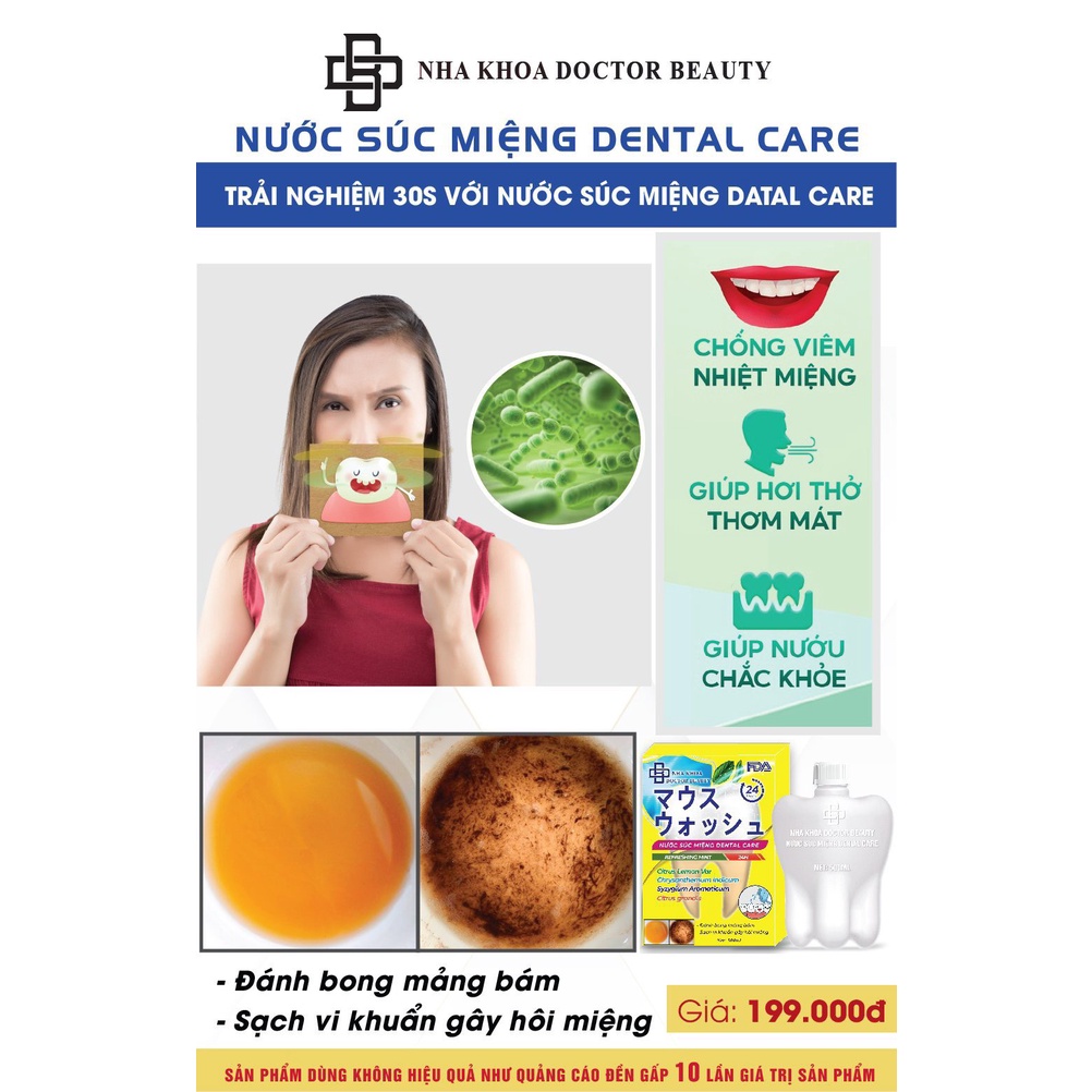 Nước Súc Miệng Dental Care ( Hết Hôi Miệng, Viêm Lợi, Chảy Máu Chân Răng)