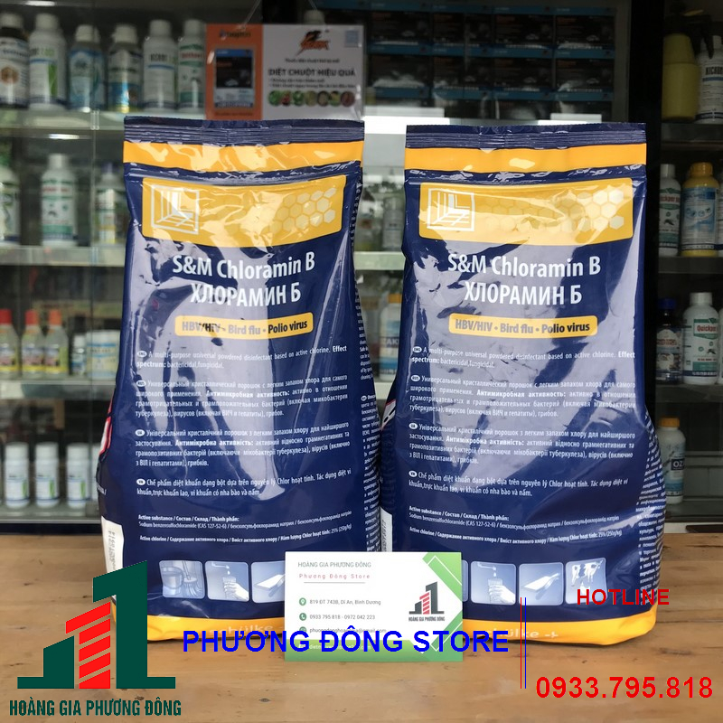 Bột khử trùng Chloramin B Tiệp Khắc (gói 1kg)