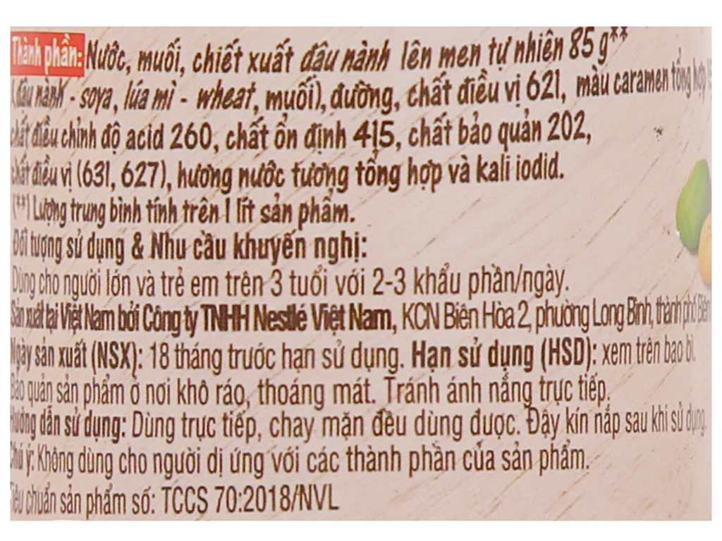 Nước tương đậu nành Maggi chai 300ml