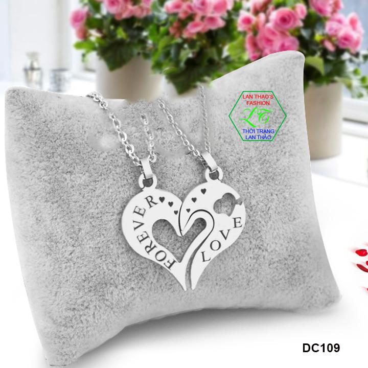Dây chuyền cặp đôi trái tim Forever Love CDC053