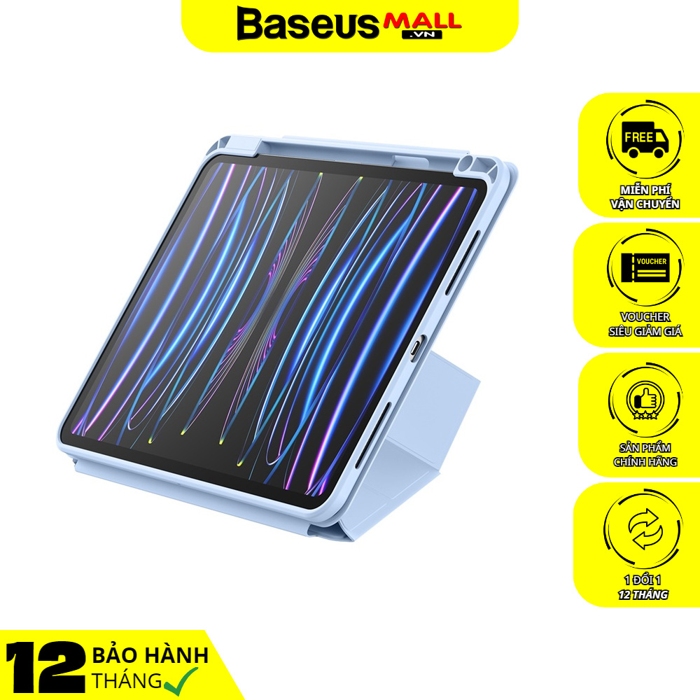 Bao Da Baseus Minimalist Cho Máy Tính Bảng | Thiết Kế Nam Châm Tháo Rời 2 trong 1