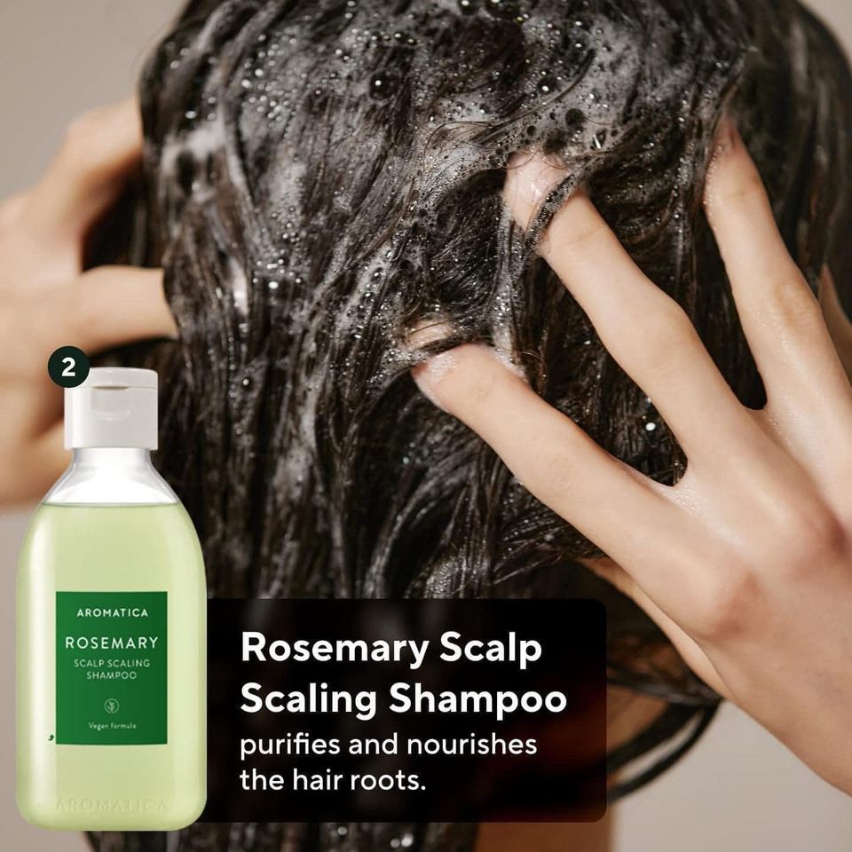 [Aromatica] Set 4 món chăm sóc tóc 𝐑𝐨𝐬𝐞𝐦𝐚𝐫𝐲 𝐒𝐜𝐚𝐥𝐩 𝐒𝐜𝐚𝐥𝐢𝐧𝐠 𝐓𝐫𝐢𝐚𝐥 𝐊𝐢𝐭