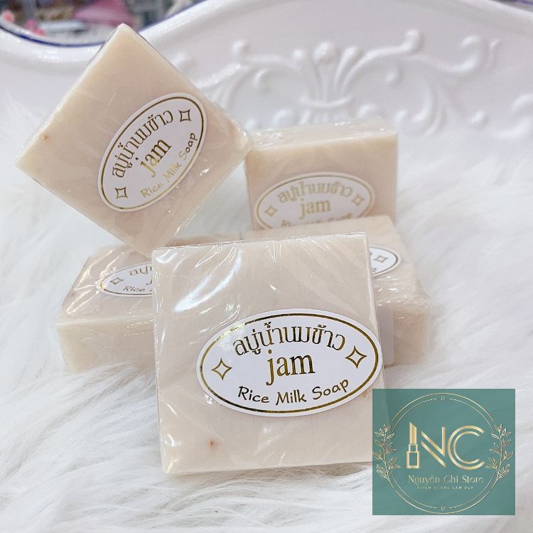 [ẢNH THẬT] Xà Bông Cục Xà Phòng Jam + Cám Gạo Thái Lan