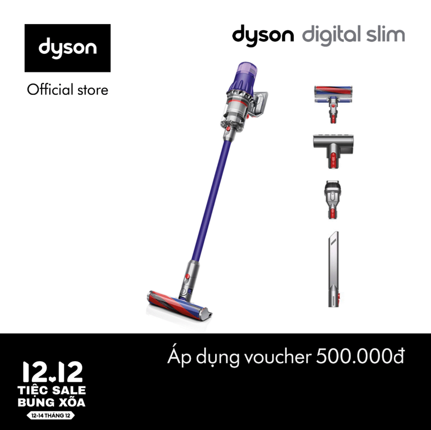 [Nhập code DYSONT7 giảm 8%] Máy hút bụi không dây Dyson Digital Slim ™ Fluffy