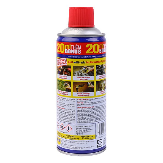 [DẦU PHÁ SÉT] Chai xịt vệ sinh sên WD40 cao cấp 300ml