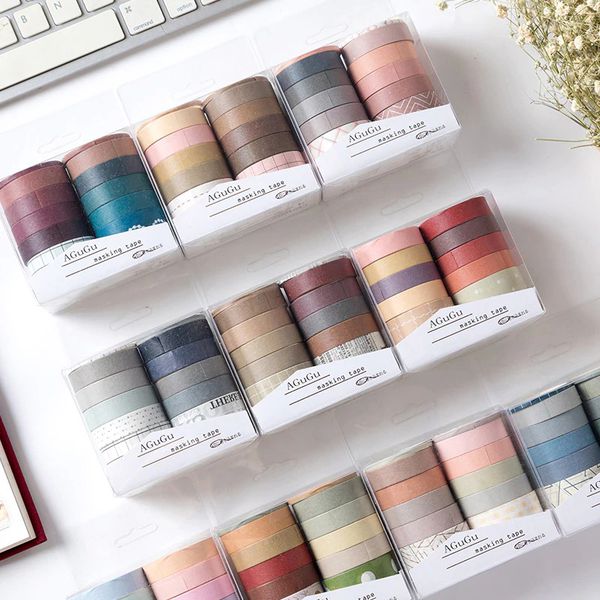 Washi tape set 10 cuộn trang trí scrapbook sổ tay planner ...