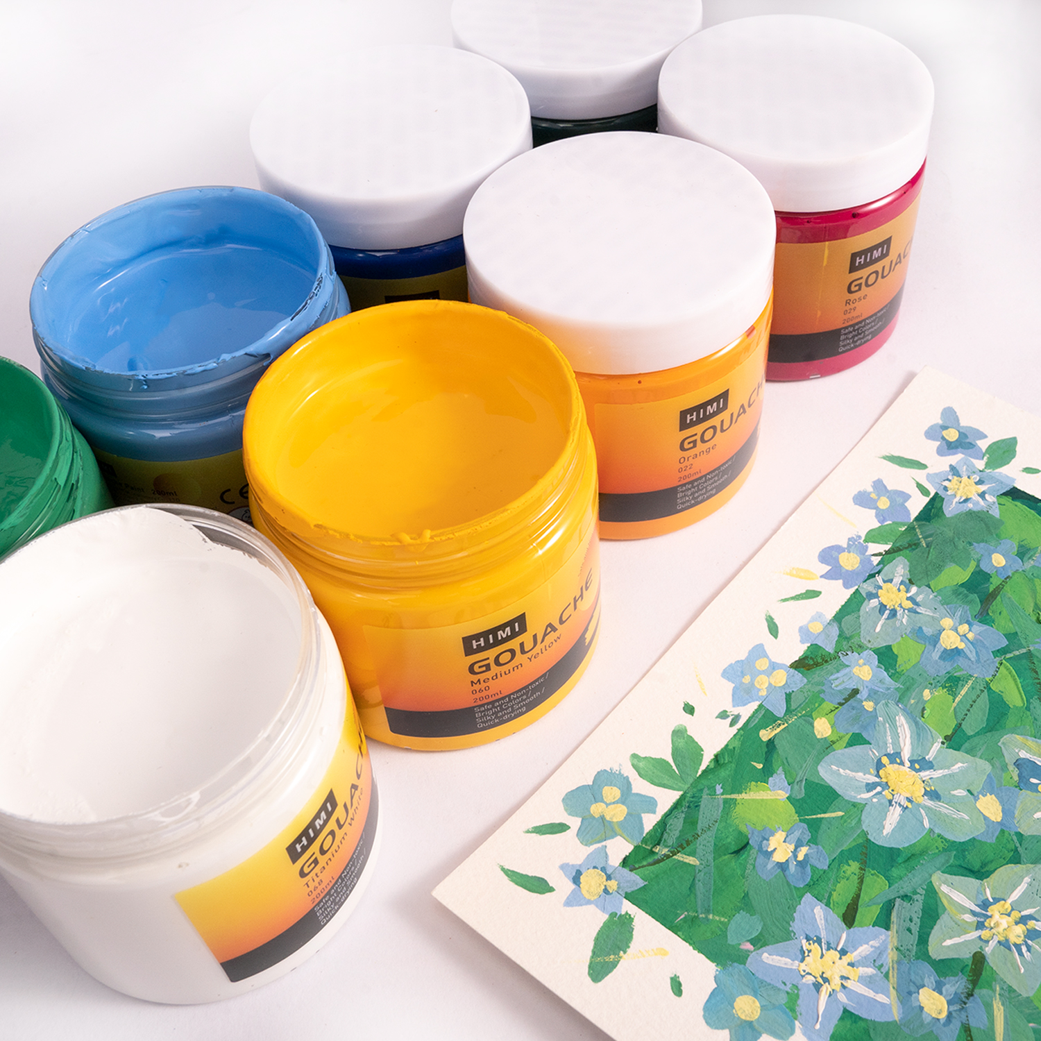 [Giao Hỏa Tốc] Màu Gouache HIMI MIYA - Hũ 200ml