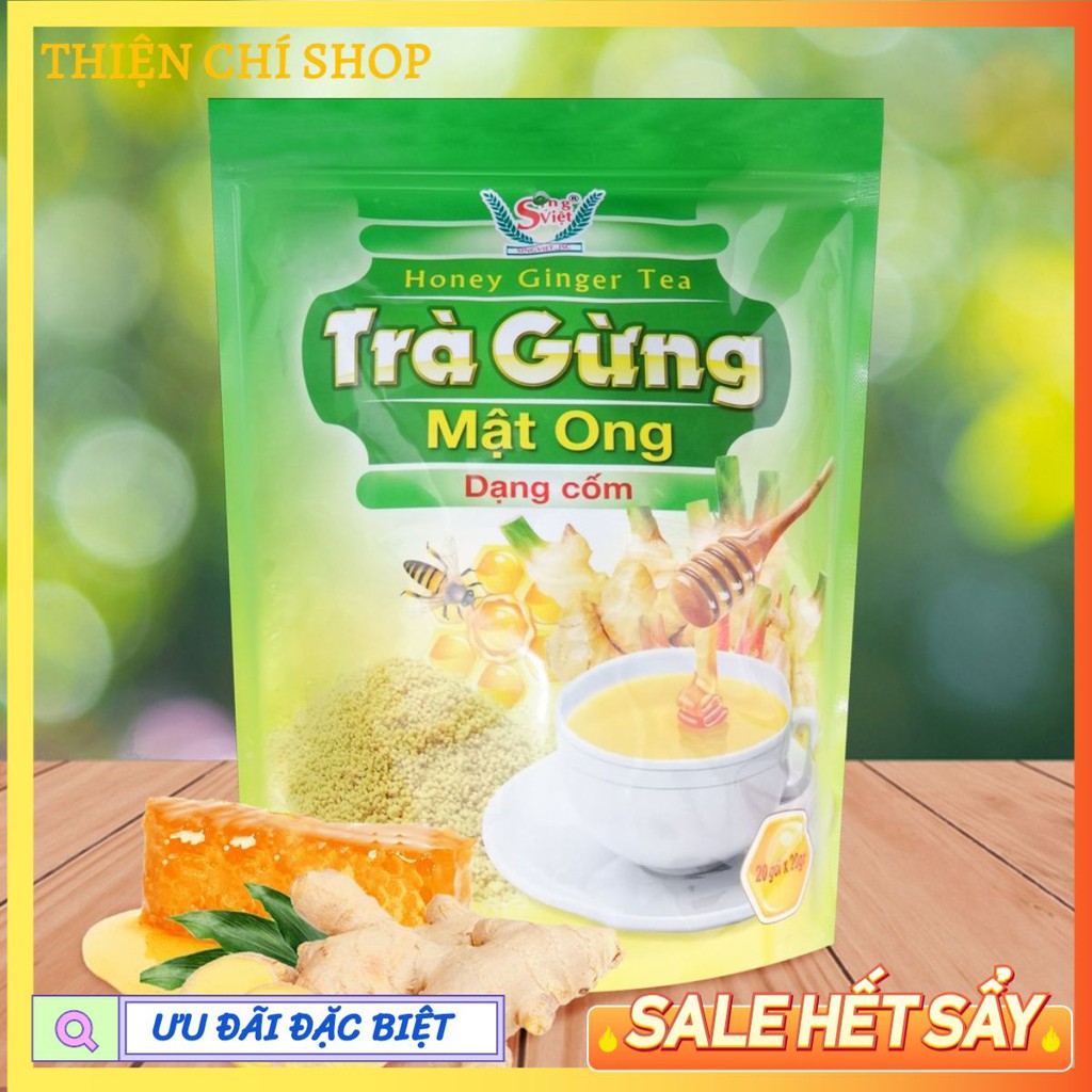 Trà gừng mật ong dạng cốm Sing Việt 400G