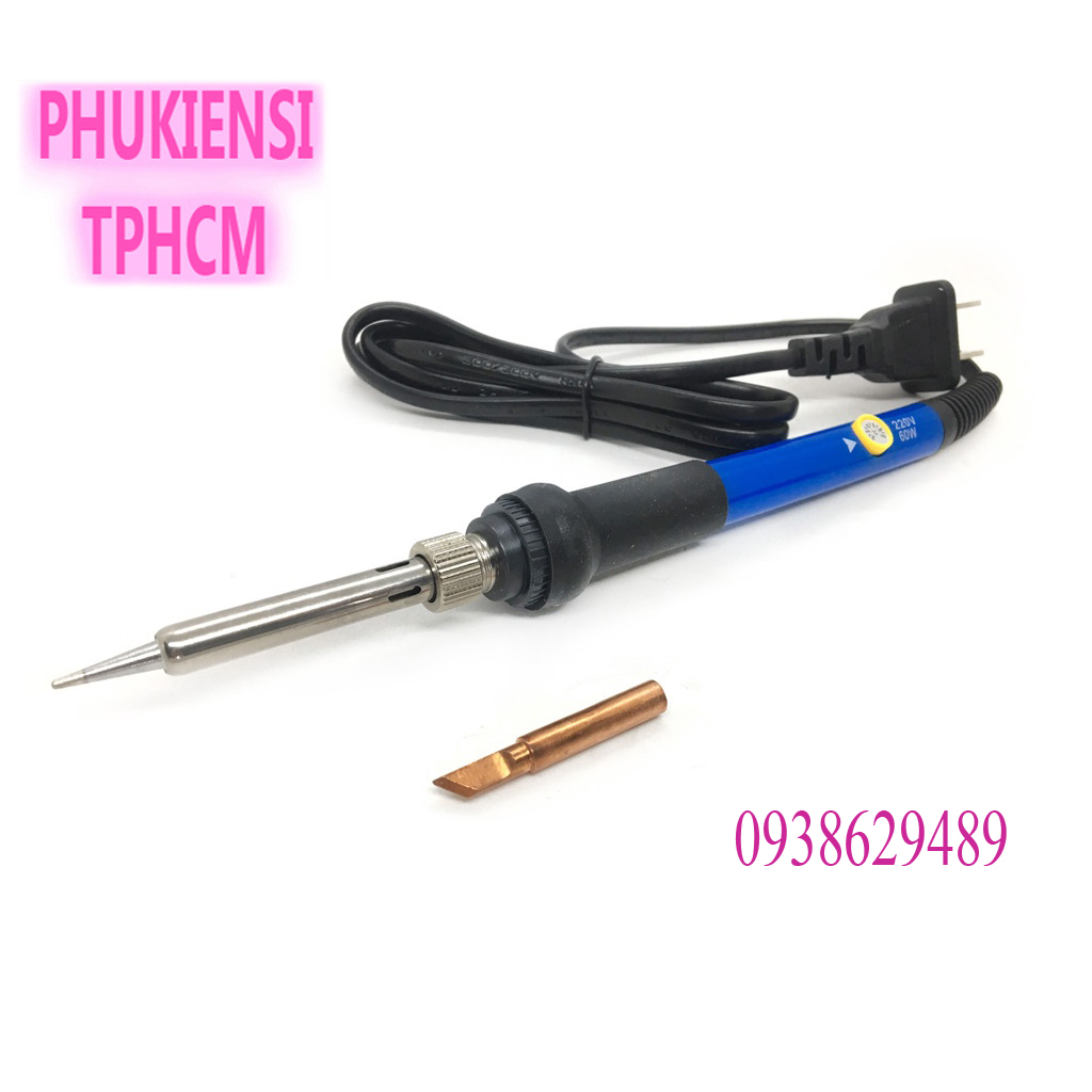 Combo mỏ hàn 936 + 5 mũi hàn + thiếc + nhựa thông
