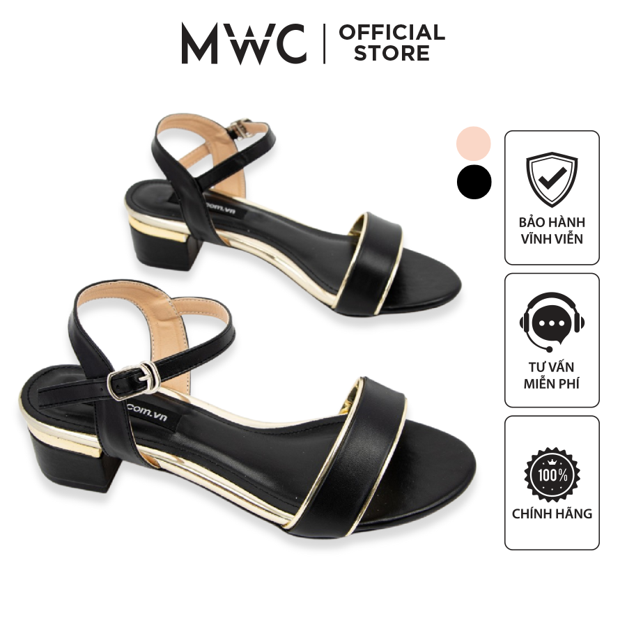 Giày Cao Gót Thời Trang MWC Kiểu Giày Sandal Quai Ngang Đơn Giản Thu Hút NUCG-4199