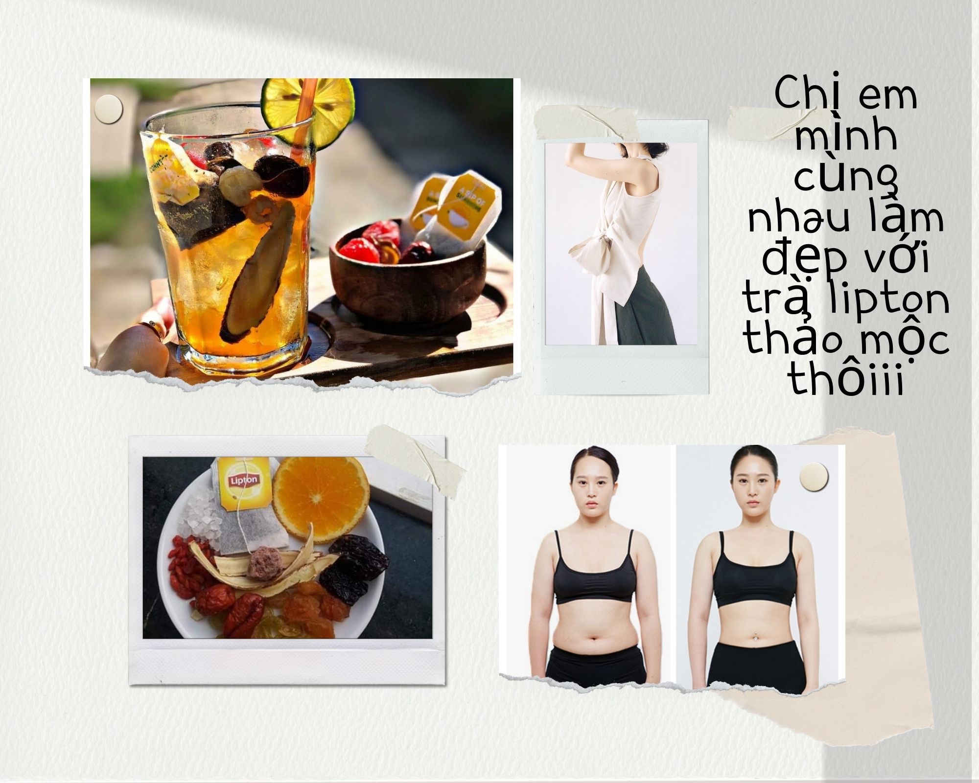 Trà lipton thảo mộc cam thảo xí muội (SET 20 gói)