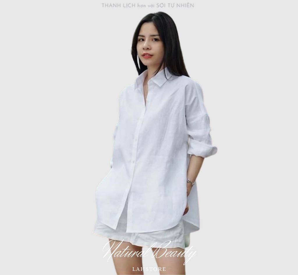 Set áo sơ mi quần đùi form rộng SLINEN vải linen premium cao cấp