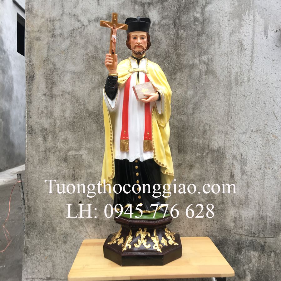 Tượng Thánh Phanxico Xavie 100cm composite