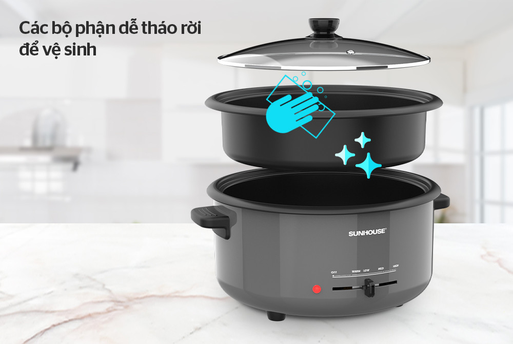Nồi lẩu điện SUNHOUSE SHD4523