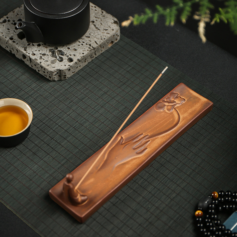 Khay Sứ, Chân Đế Cắm Nhang Đốt Trầm Hương