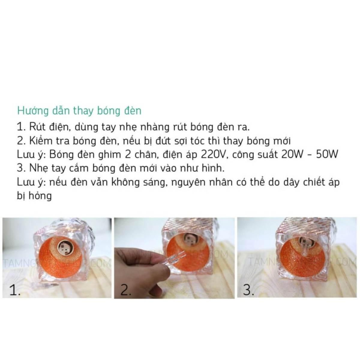 [HCM]Bộ 3 bóng đèn halogen cho đèn xông tinh dầu