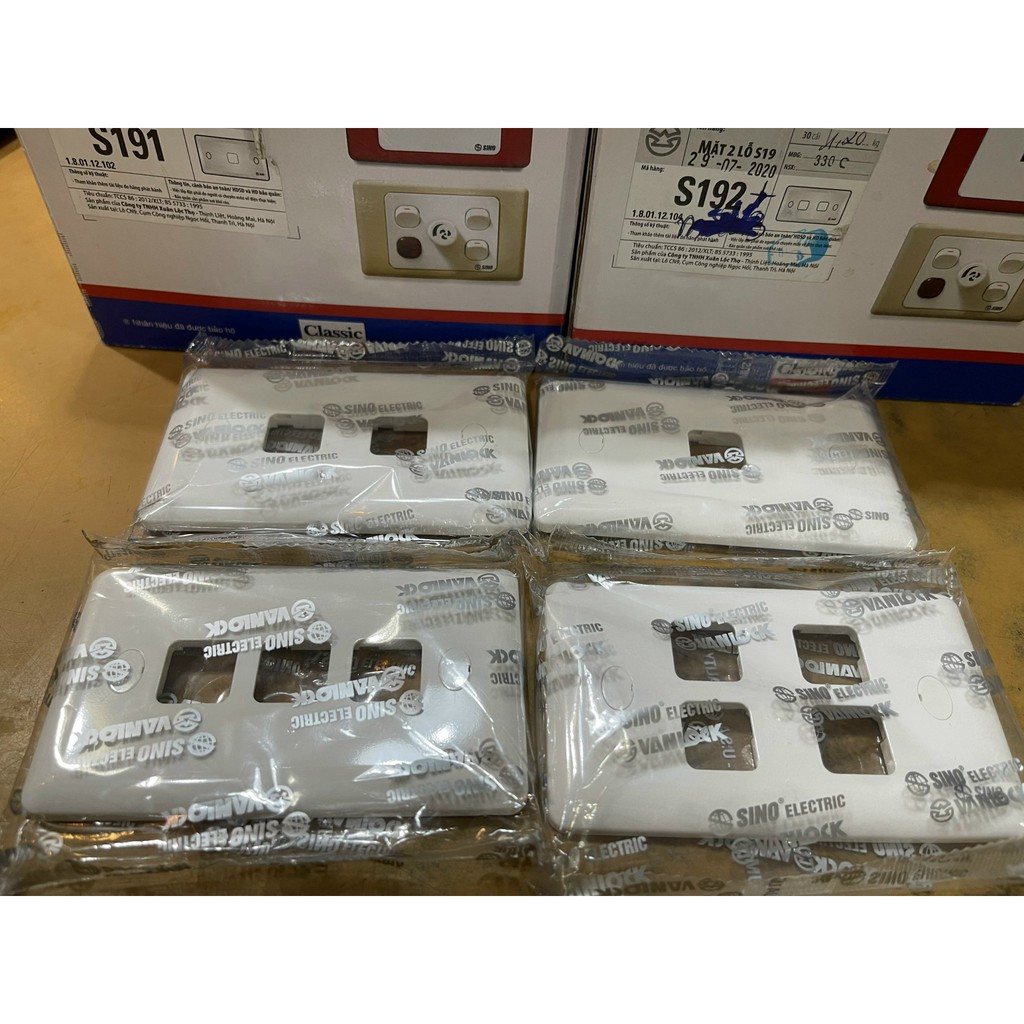 Mặt 1, 2, 3 4, 5 ,6 lỗ sino s19 hạt vuông
