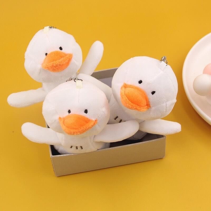 Móc Khóa Vịt Nhồi Bông Dễ Thương