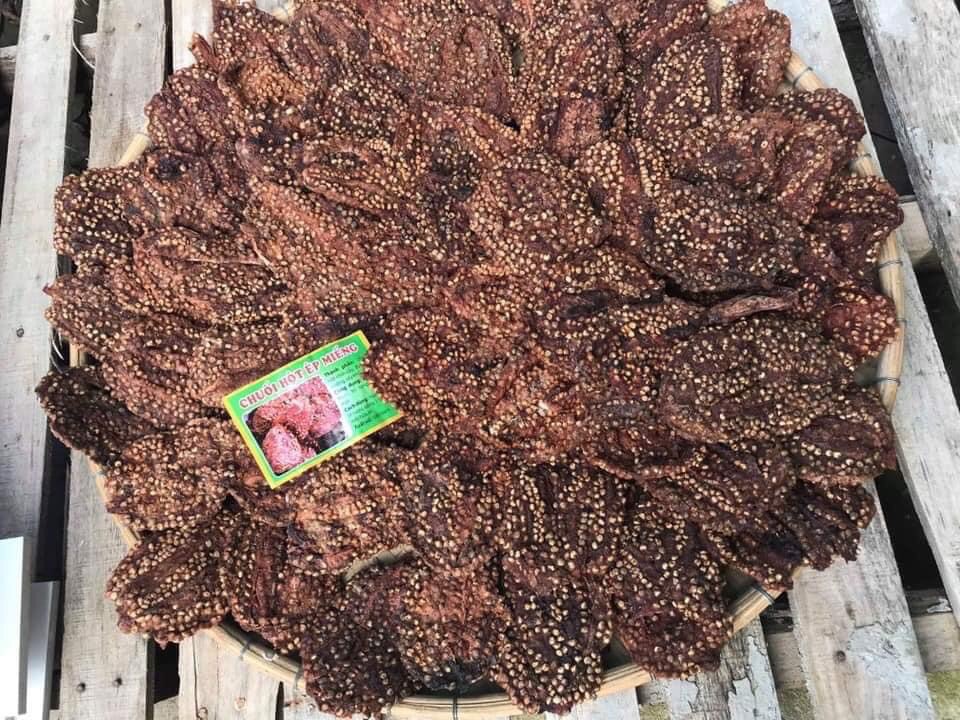 CHUỐI HỘT RỪNG ÉP MIẾNG KHÔ (180k/1kg