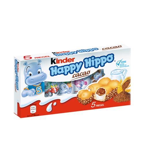 Bánh Socola Nhân Cacao Happy Hippo Kinder 5pcs -l83