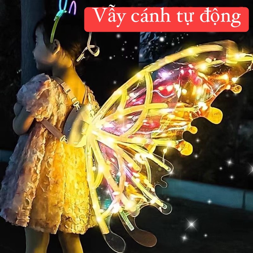 CÁNH BƯỚM ĐIỆN TỬ CÓ NHẠC, CÓ ĐÈN LED PHÁT SÁNG