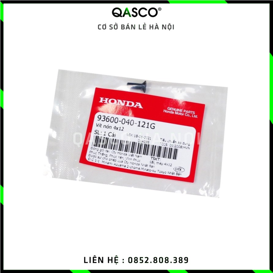 Vít HONDA nhiều dòng xe 4x12 (93600040121G) QASCO