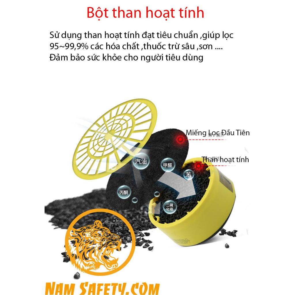 Mặt nạ phòng độc NP 305 -tặng 1 phin dự phòng