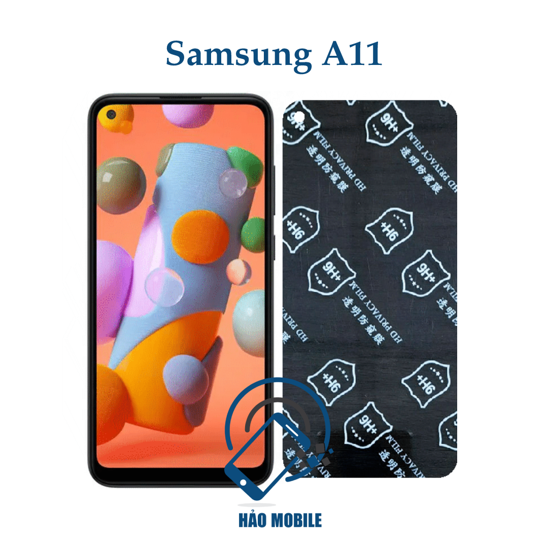 Dán chống nhìn trộm Samsung A11 - Dán cường lực dẻo nano 9H+