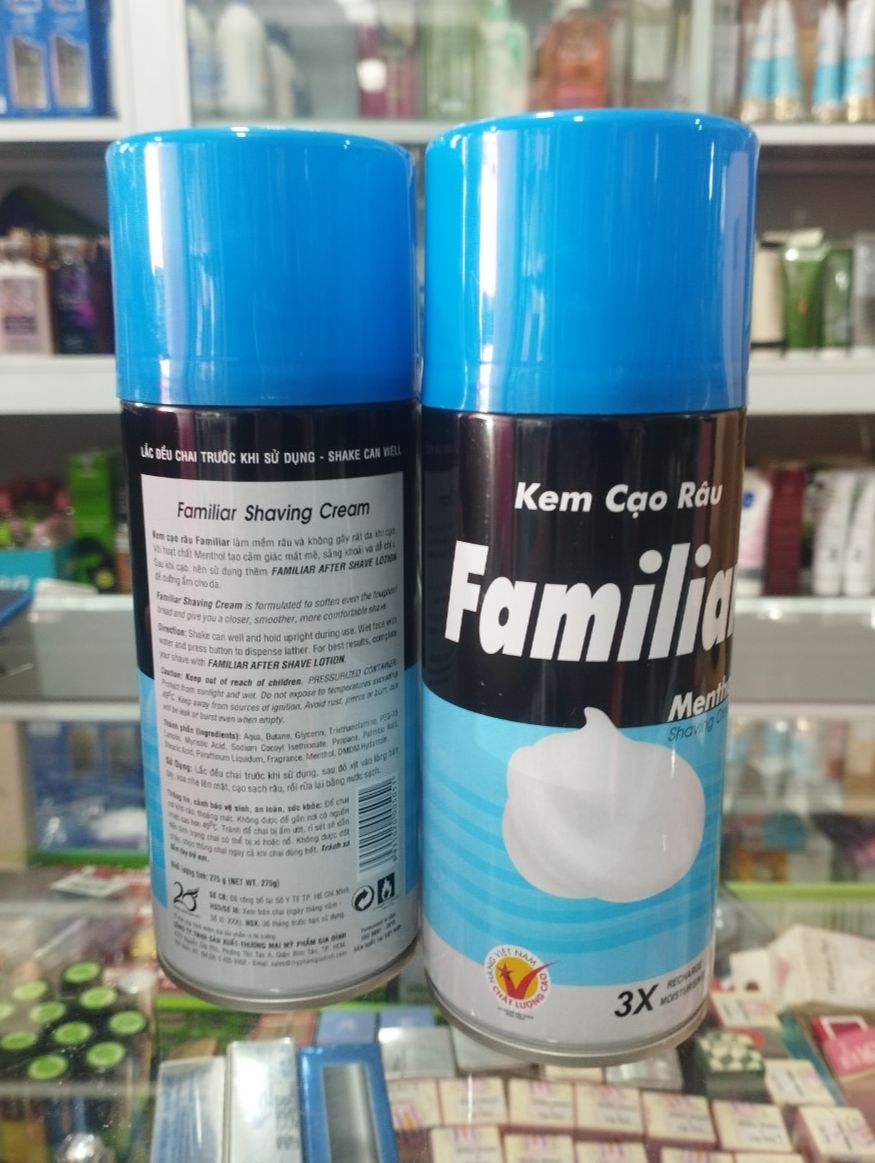 (Xanh dương) Kem Cạo Râu Familiar 275ml