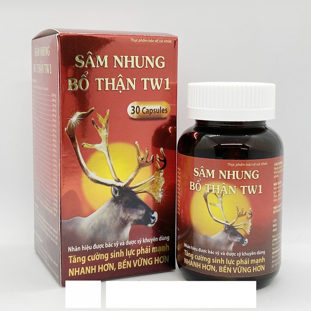 Sâm Nhung Bổ Thận TW1 Lọ 30 Viên