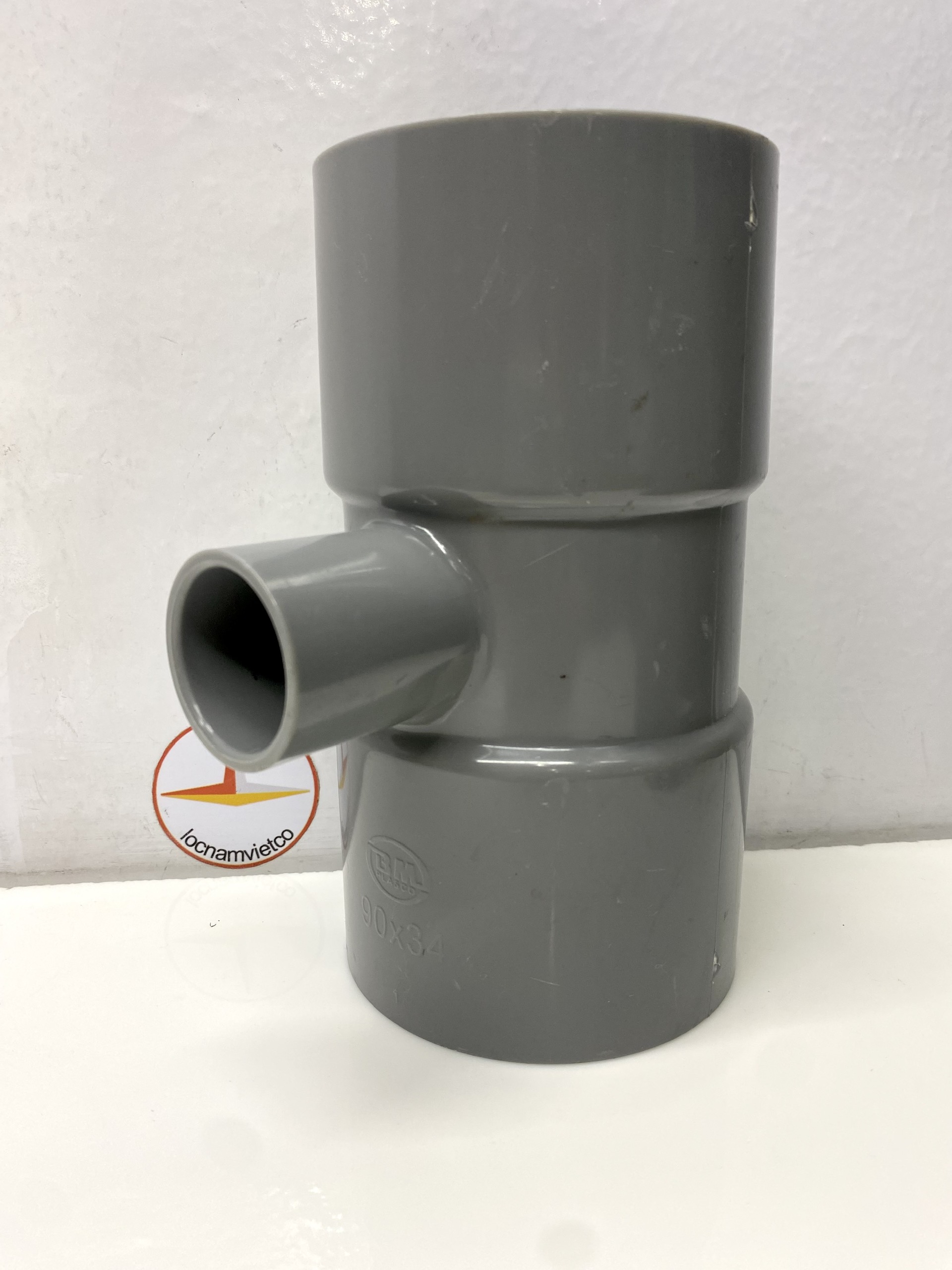 Tê giảm 90 x 34 dày nhựa PVC Bình Minh _ T90x34