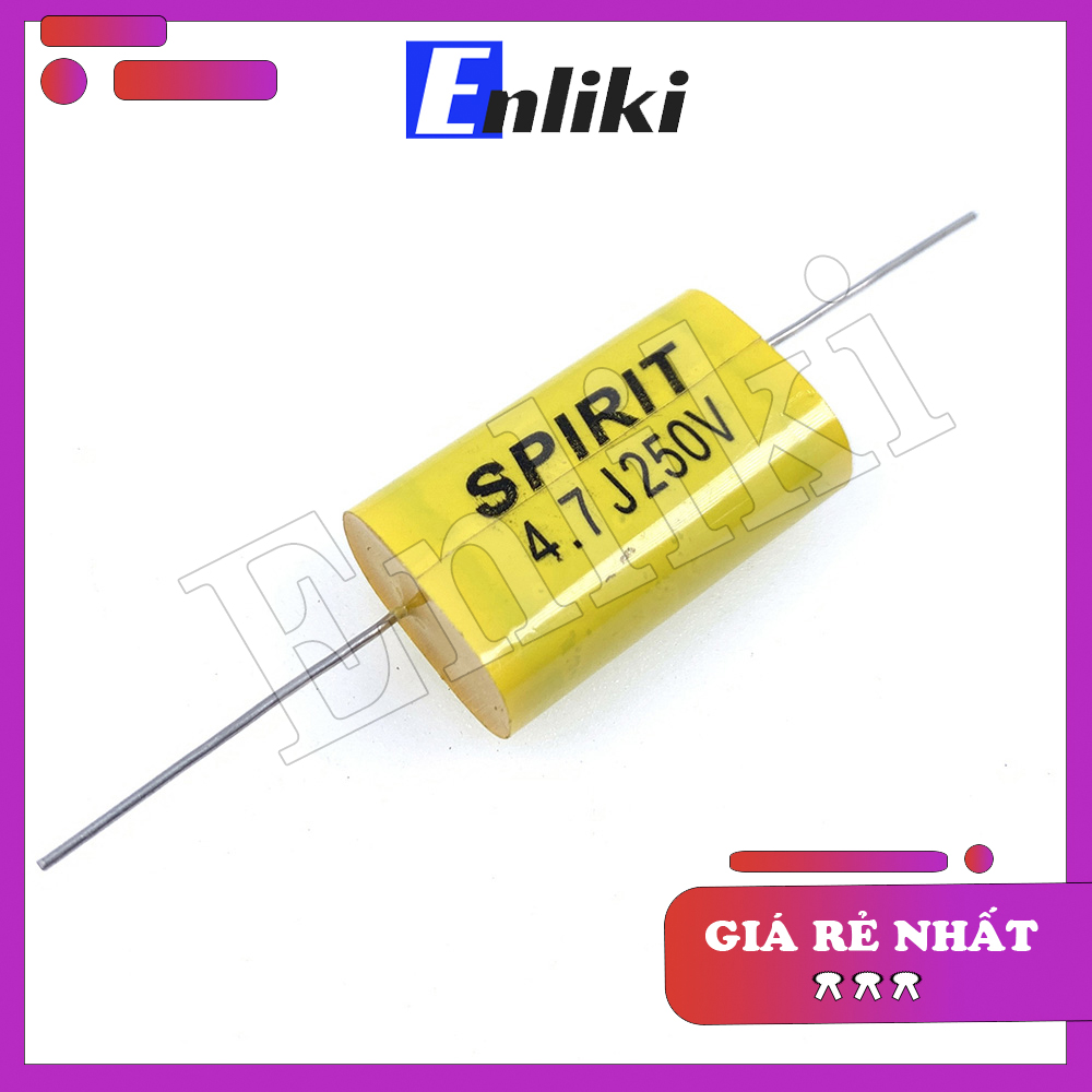 4.7uF Tụ Audio SPIRIT 250V Vàng