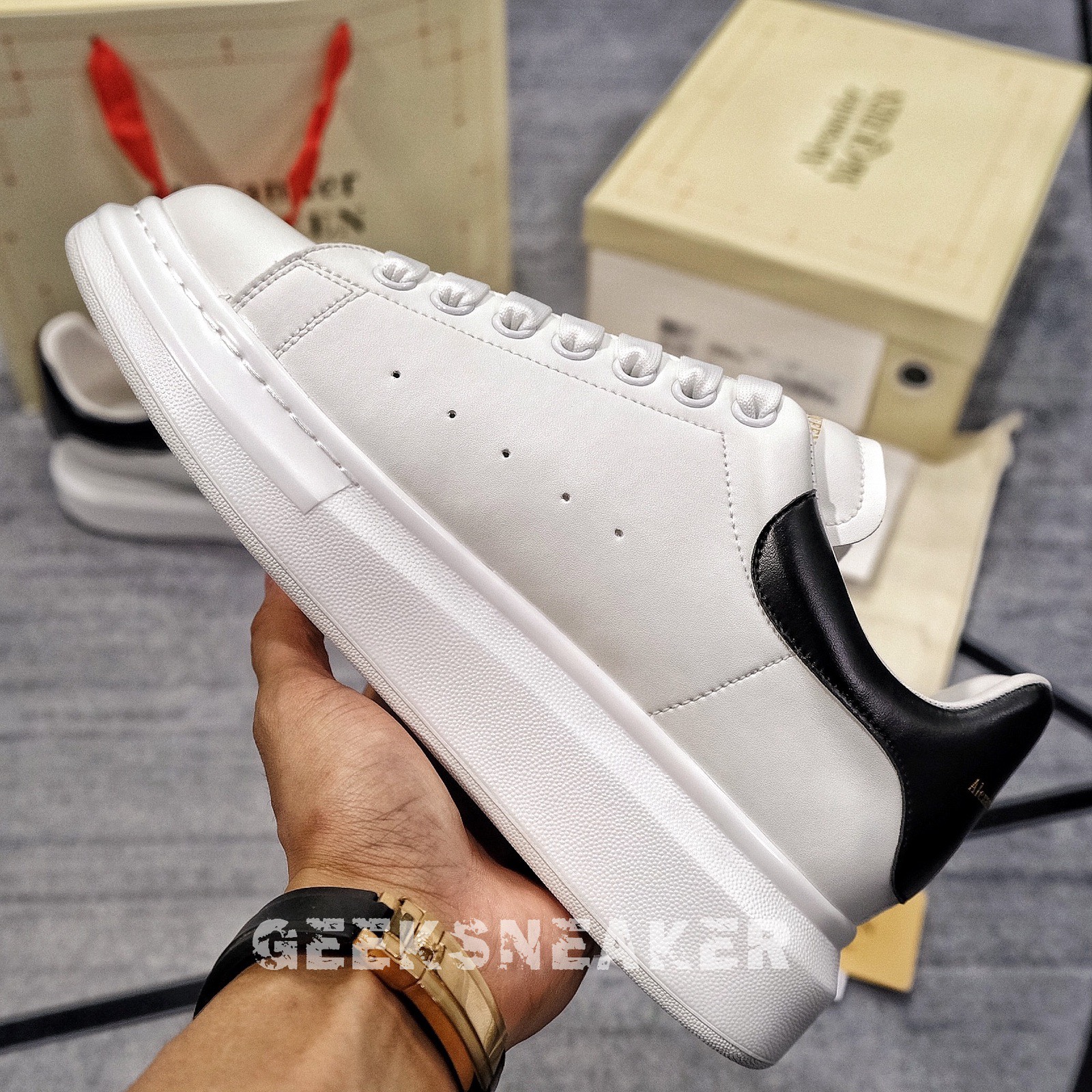 [GeekSneaker] Giày Alex ander Mc Queen / McQueen Gót Da