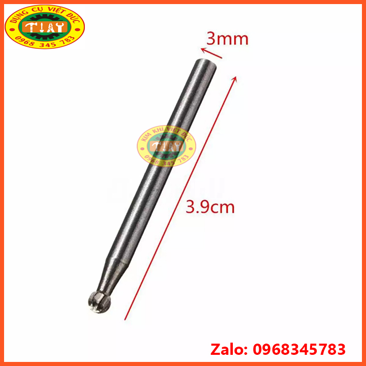 Bộ 10 mũi khắc, mài, làm lũa HSS cao cấp cán 3mm
