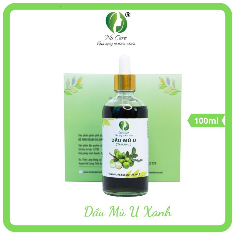 Dầu mù u xanh nguyên chất 100ml nu care