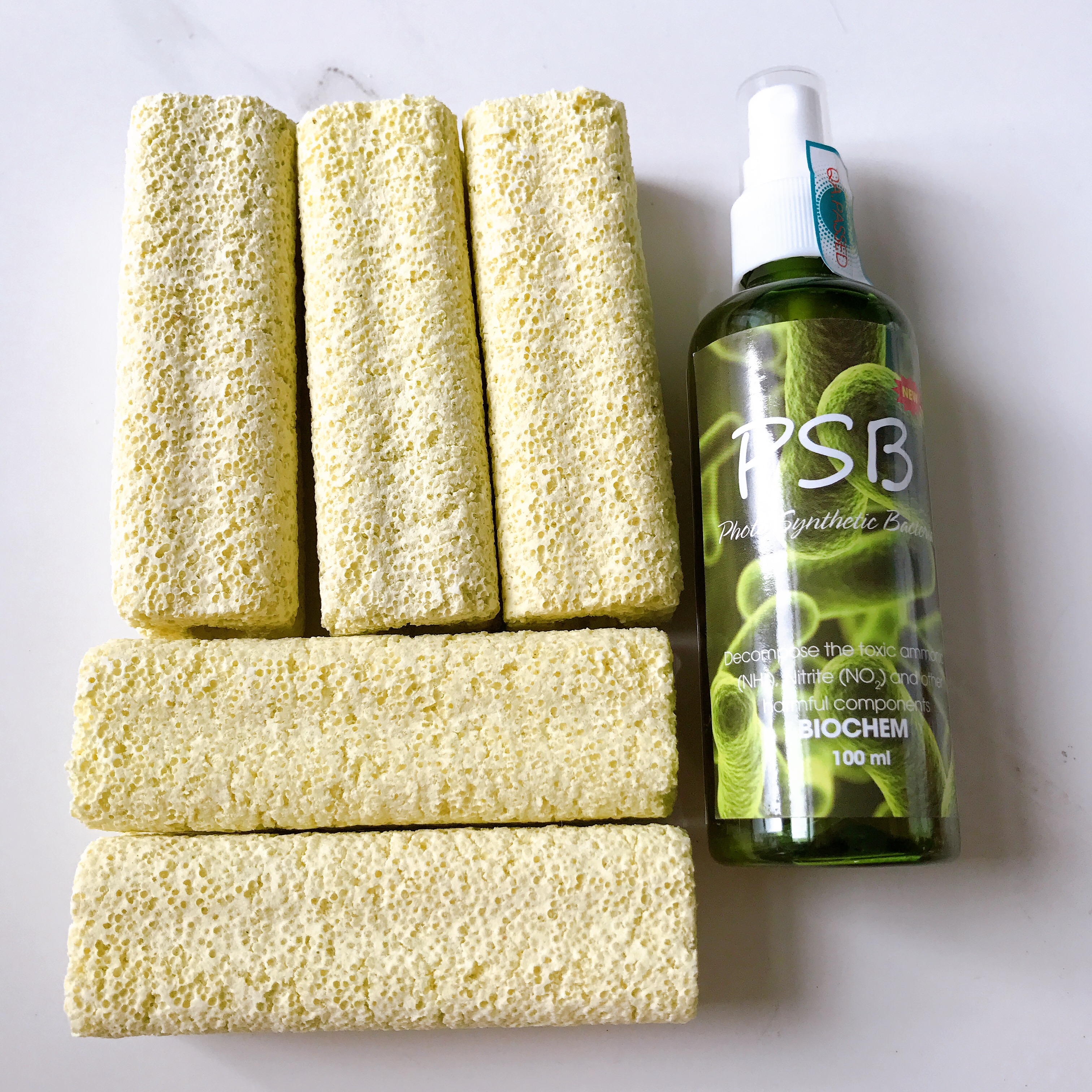 bộ 1 Chai Vi Sinh Psb 100ml+ 5 sứ thanh hoa mai 10cm Cho Hồ Cá Cảnh, Hồ Thủy Sinh